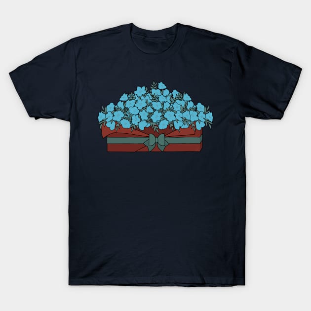 Nemophila Menziesii (No Text) T-Shirt by The Attoram Studio